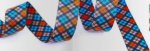 Satinband - Oxford - blau orange - 38mm - Wunderpop - Lillestoff